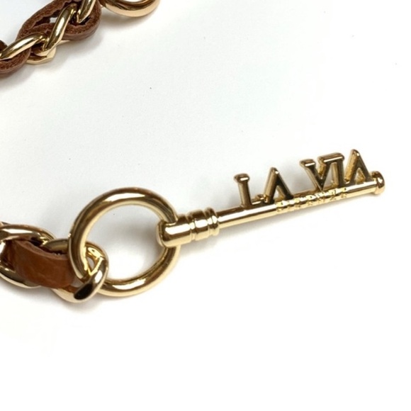 NWT ⚜️ 🤎⚜️ LA VIA FIRENZE Italian Leather Dachshund Dog Gold Tone Key Keychain - Picture 6 of 10